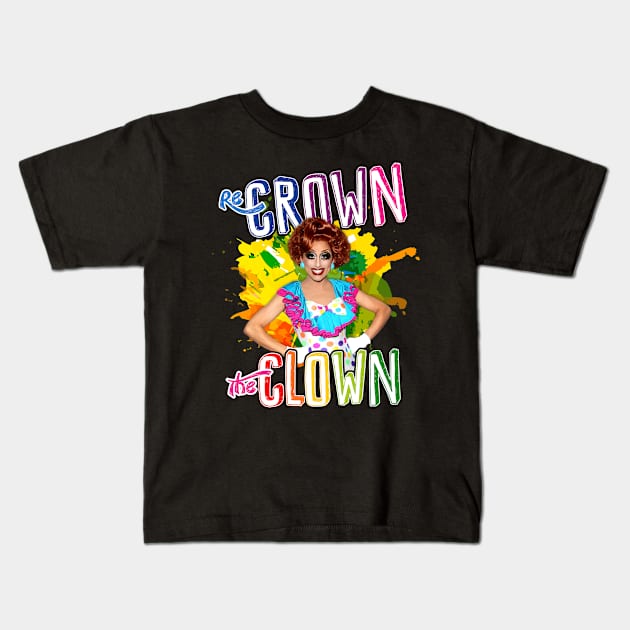 Re-Crown The Clown Kids T-Shirt by aespinel